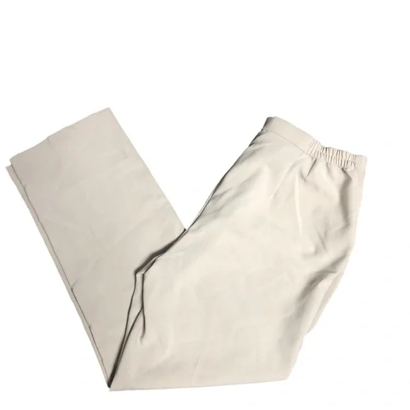 Allison Daley Off-White/Ivory Stretch Trousers with Creased Leg P193 - Picture 4 of 5